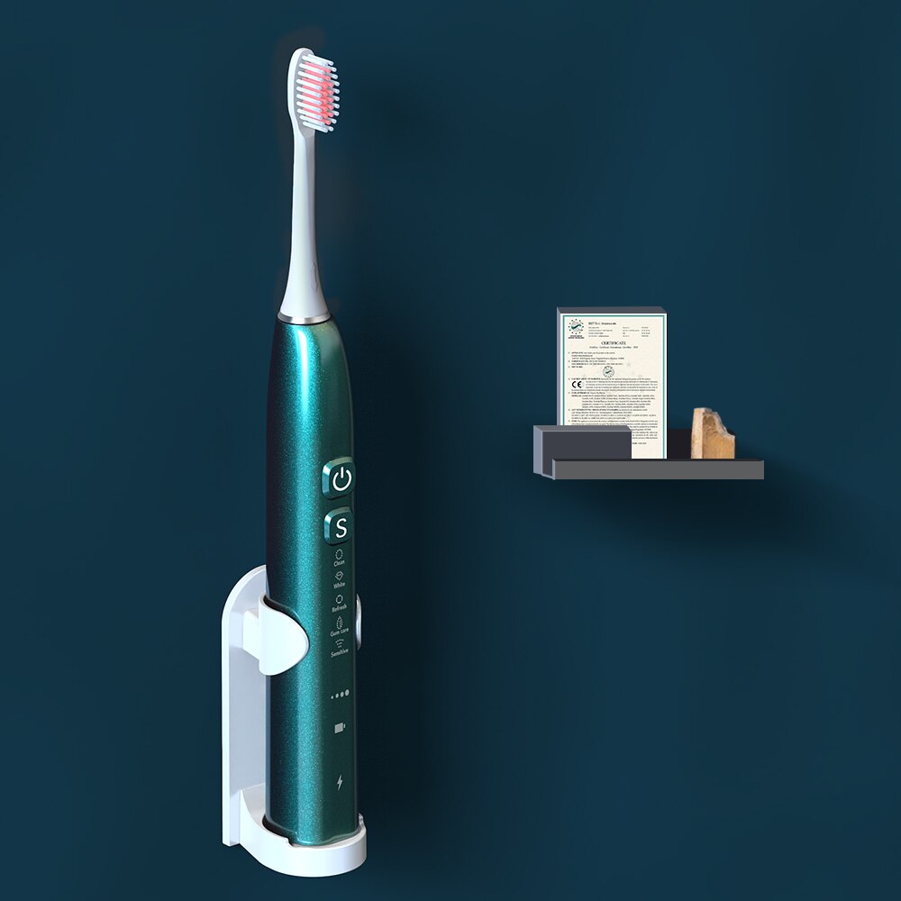 Smart Ultrasonic Sonic Electric Toothbrush IPX7 Waterpoof Cordless USB Wireless Charging Toothbrush Teeth Whitening Kit