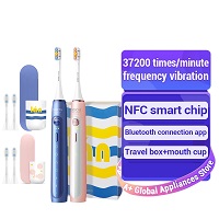 Electric Toothbrush with Overvoltage Protection and Reminder Wireless Charging dock  clean Whitening Ultrasound brush