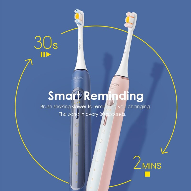 Electric Toothbrush with Overvoltage Protection and Reminder Wireless Charging dock  clean Whitening Ultrasound brush