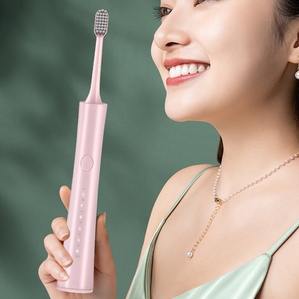 Electric Toothbrush Soft Fur Whitening Toothbrush Charging Sonic Vibration Household Smart Electric Toothbrush