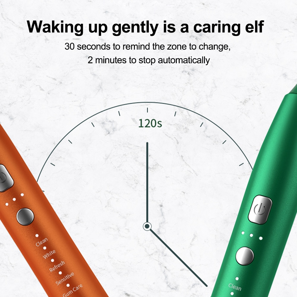 Electric Toothbrush Bamboo Toothbrushes Accessorie Tongue Scraper Levitation Sonic Smart ReChargeable Base Adult Home Waterproof