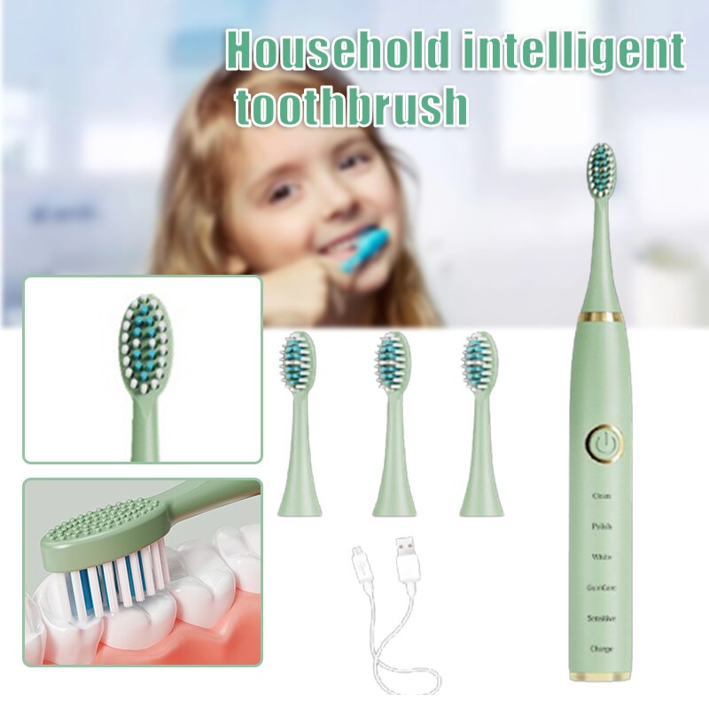 Electric Toothbrush Powerful Sonic Cleaning Rechargeable Waterproof Toothbrush For Kids Children Home Use Devices