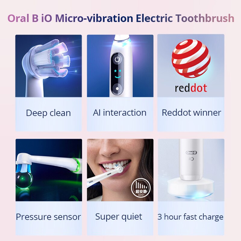 Electric Toothbrush Smart Sonic Tooth Brush 3D Whitening Teeth Super Clean Teeth Oral Hygiene Fast Charge