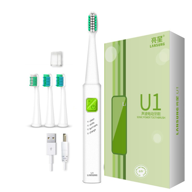 A39plus Upgrade U1 Electric Toothbrush Ultrasonic Electric Toothbrush DC 5V USB Rechargeable Battery Sonic Toothbrush