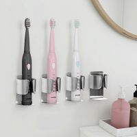 Electric Toothbrush Holder Stainless Steel Toothpaste Stand Rack Wall-Mounted Toothbrush Organizer Shelf Bathroom Accessories