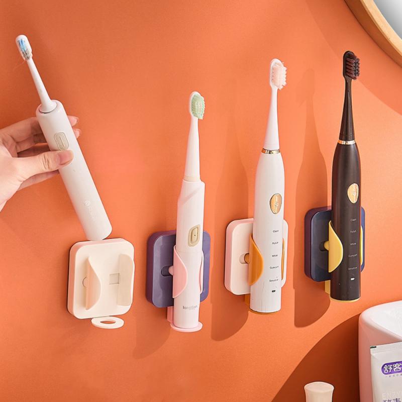 Electric Toothbrush Holder Wall Mounted Elastic Hold Protect Toothbrush Handle Save Space Keep Dry Toothbrush Holder Bathware