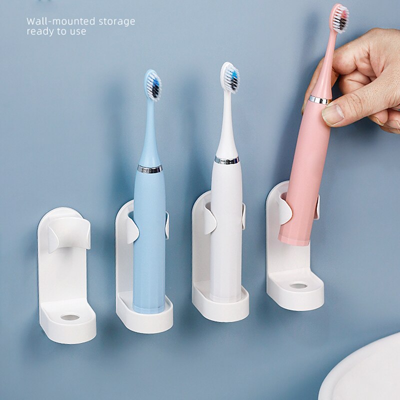 Electric Toothbrush Holder Traceless Toothbrush Stand Rack Wall-Mounted Bathroom Adapt 90% Electric Toothbrush Holder