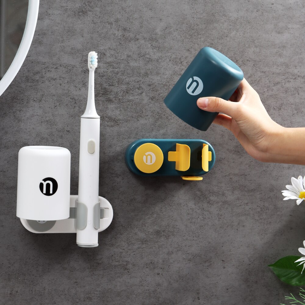 Electric Toothbrush Toothpast Holder Toothbrushes Accessories Wall Stand Tooth Brush Fun Bathroom Hanger Head Mount Space Rack
