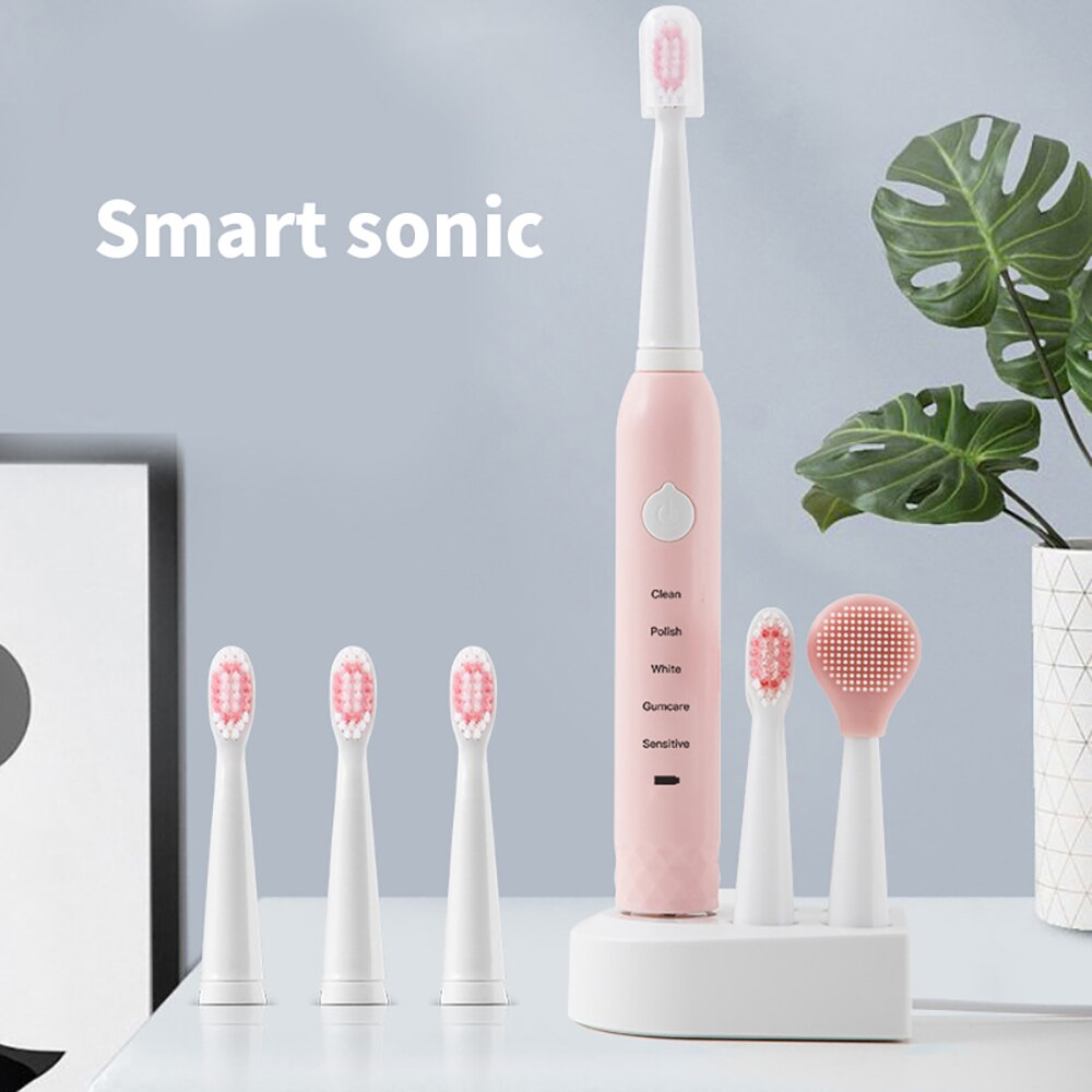 PH-201 Sonic Vibration Electric Toothbrushes For Adult Kid Smart Timer Whiten Teeth Brush IPX7 Waterproof Battery Capacit 500mAH