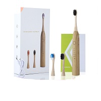 Electric Tooth Brush Electrical Sonic Toothbrush Oral Dental Care Teeth Cleaning Soft Bamboo Toothbrush 5 Adjustable Modes Usb