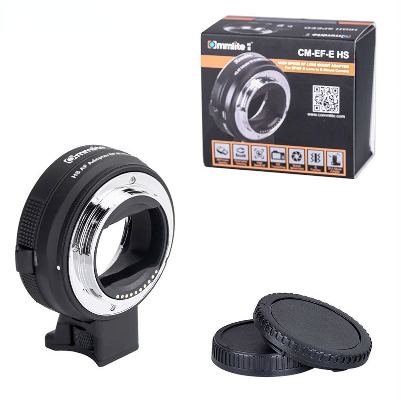 Electronic AF Lens Adapter Ring for Canon EF/EF-S Lens to E-Mount Cameras for Sony A7 A9 A7II A7RII A7RIII A6500 etc.