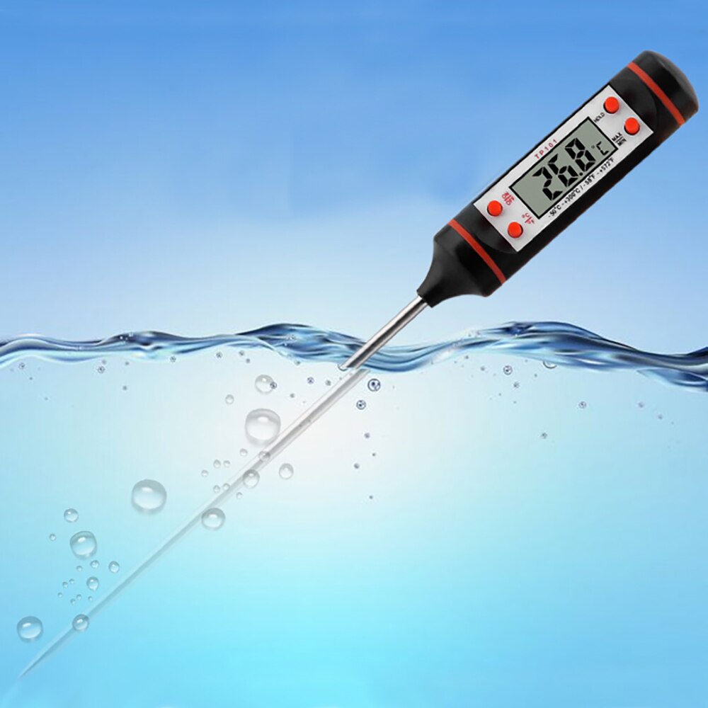 Electronic Digital Food Thermometer 304 Stainless Steel Probe Liquid Barbecue Baking Oil Temperature Meter TP101