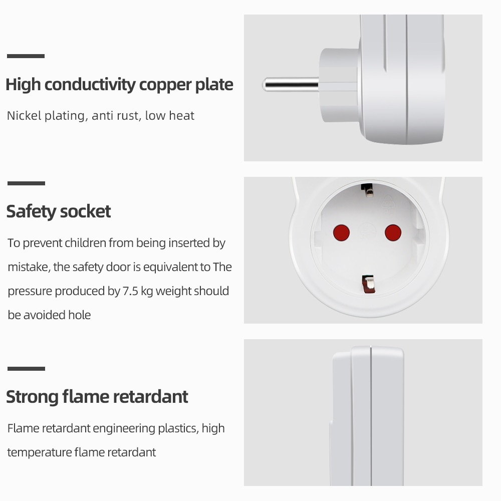 Electronic Digital Timer Switch Kitchen Timer Outlet 24/7 days Programmable Timing Socket EU/US/FR/UK/AU Plug Timer Switch