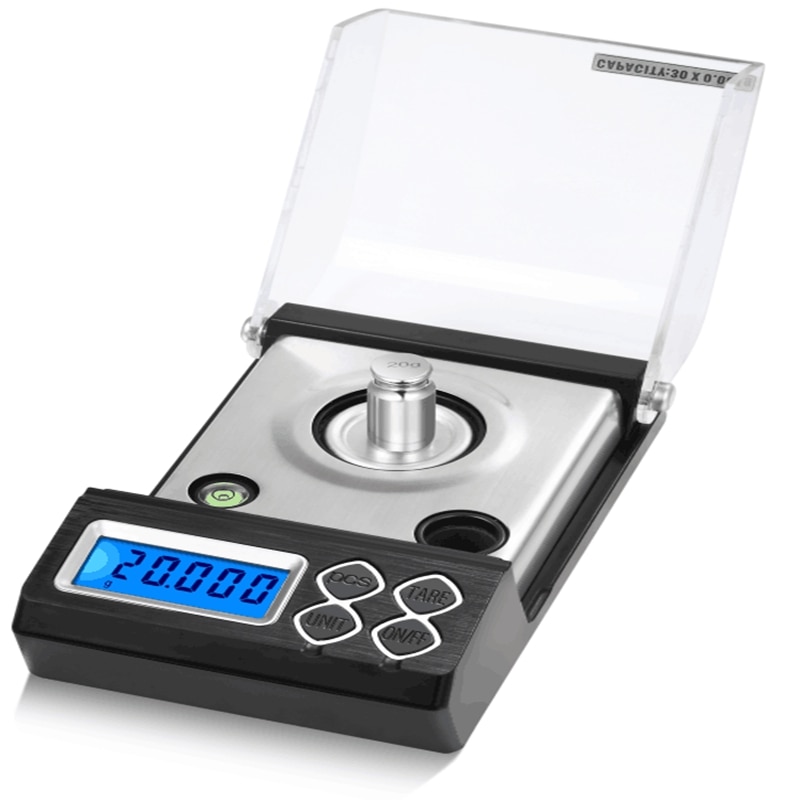 20g 30g 50g 0.001g Precision Portable Electronic Jewelry Scales Gold Germ Balance 0.001g Digital Counting Carat Milligram Scale