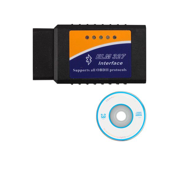 1.5V ELM327 Bluetooth Software OBD2 CAN-BUS Scanner Tool Software V2.1