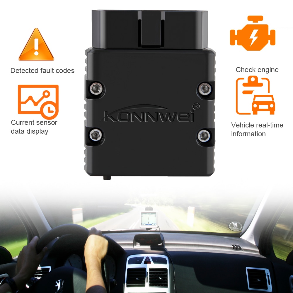 KONNWEI ELM327 V1.5 OBD2 Scanner KW902 Bluetooth-compatible Auto Scanner MINI ELM 327 OBD 2 KW902 Code Reader for Android Phone