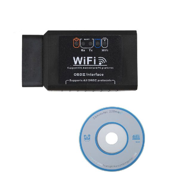 ELM327 WIFI OBD2 EOBD Scan Tool support Android and iPhone/iPad Software V2.1 Hardware V1.5