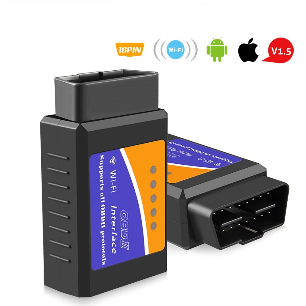 ELM327 Wifi V1.5 PIC18F25K80 Chip Code Reader ELM 327 OBD 2 Auto Scanner for IOS Android ELM 327 V1.5 WI-FI ODB2 Diagnostic Tool