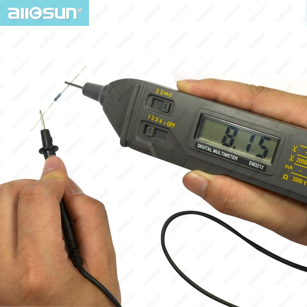 EM3212 Pen Probe Autoranging Digital Multimeter DMM Tool With Tester Probe LCD Pen Multimeter Auto Tester