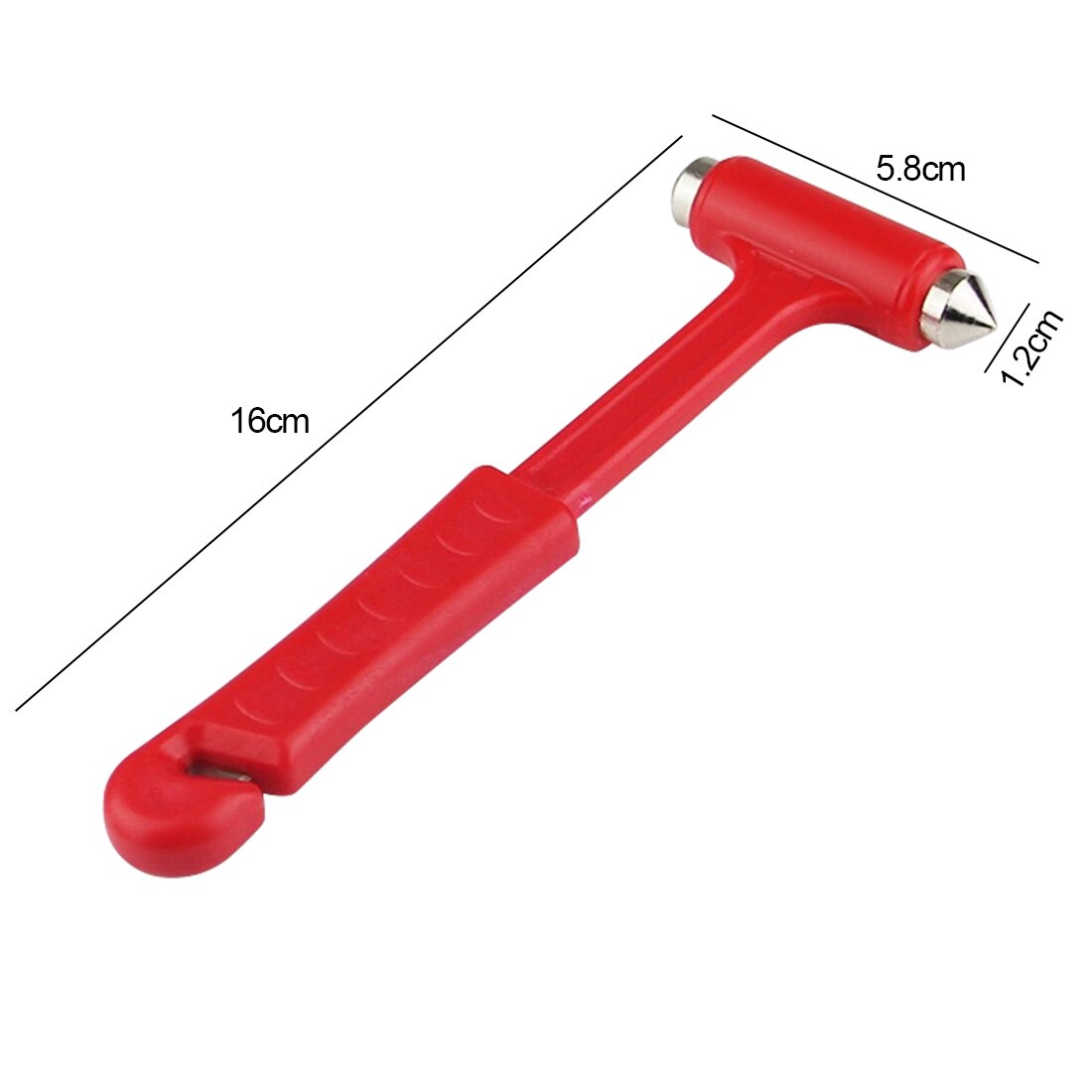 1pc Emergency Escape Tool Car Self-Help Escape Hammer Fire Emergency Window Breaker Knocking Glass Artifact Car Rescue Red Hammer