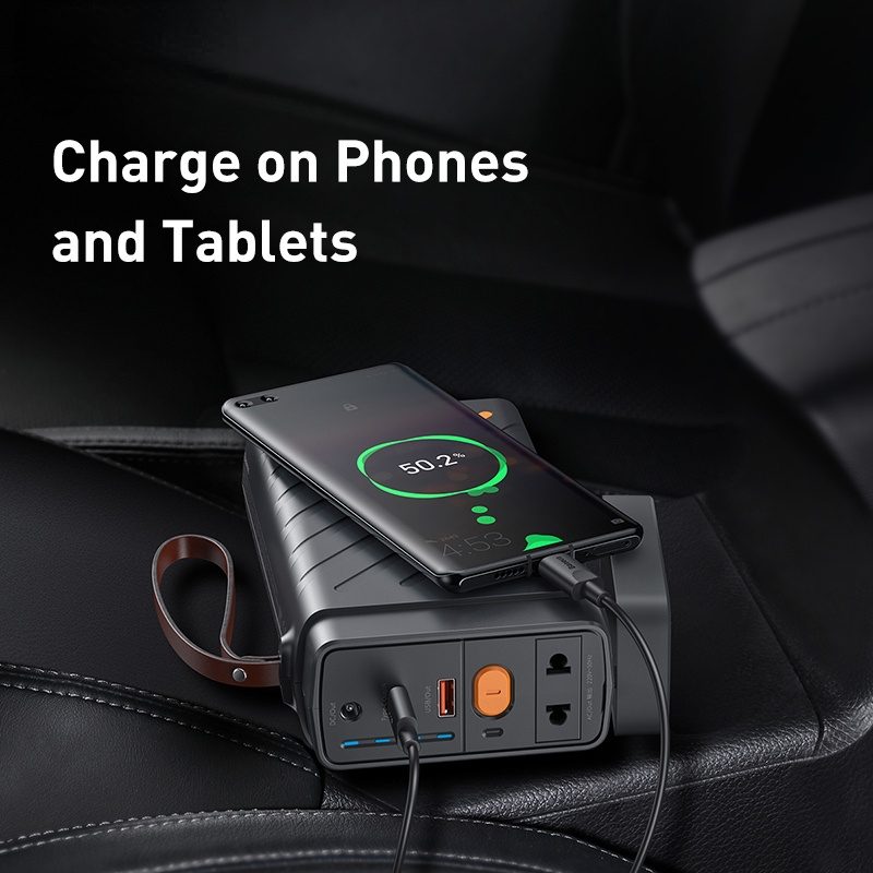 Car Jump Starter 12v 16000mAh Car Starting Device Auto Battery Booster Portable Power Bank 220v AC Output Power Station