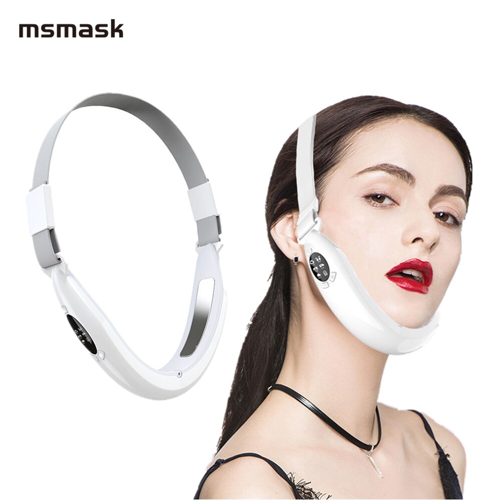 EMS Face Lift Device Massager for Face Microcurrent V Face Slimming Bandage LED Light Reduce Double Chin Beauty Apparatus