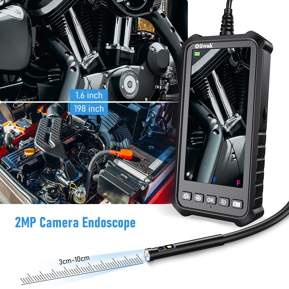 5.5mm Endoscope Camera 1080P Mini Camera Endoscope 5mm Dual Lens Endoscopy IP67 waterproof for Car Fishing IP67 Surveillance Video Camera