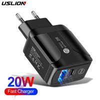 EU Plug 20W QC3.0 Fast Charger USB Charging PD USB Quick Charger Adapter For iPhone 12 Samsung Xiaomi Smart phone charger