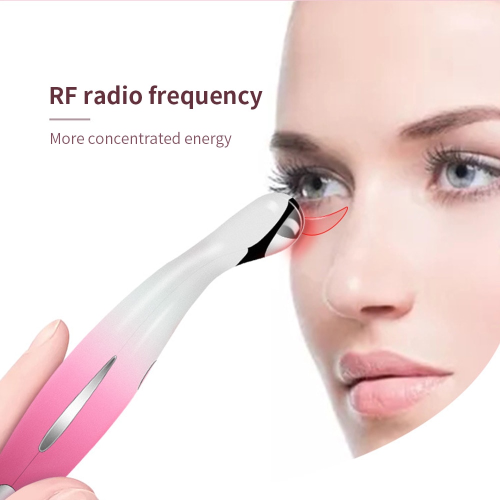 6 In 1 RF Eye Beauty Electric Eye Massager Dark Circle Facial Vibration Thin Face Radiofrequency Eye Beauty Anti Eye Bag Wrinkle