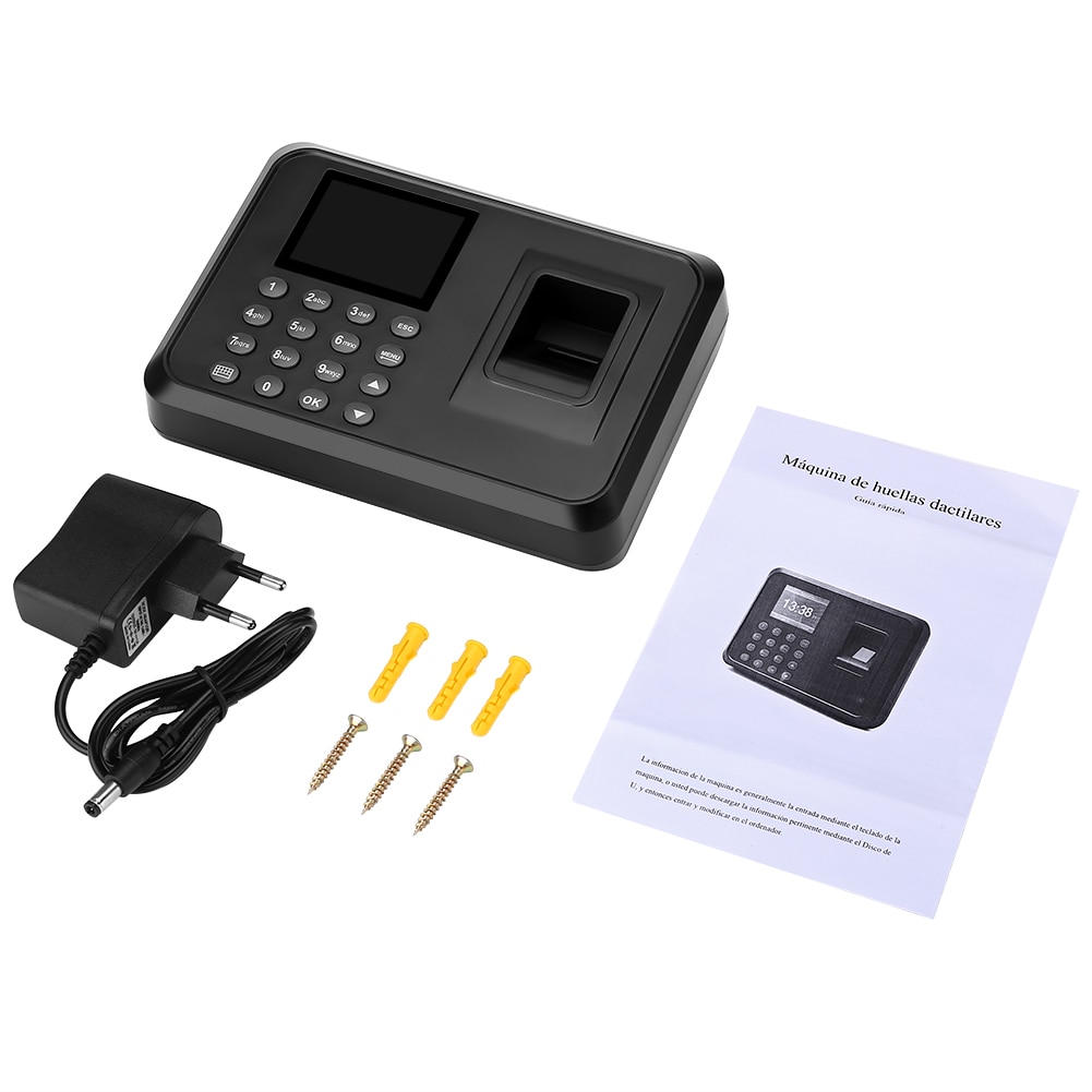 F01 Biometric Fingerprint Time Attendance System Clock Recorder Employee Recognition Recording Device Electronic Machine
