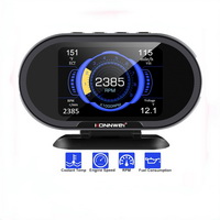 KONNWEI  KW206 OBD2 On-Board Computer Auto Car Digital Computer Display OBD 2 Scanner Fuel Consumption Water Temperature Gauge