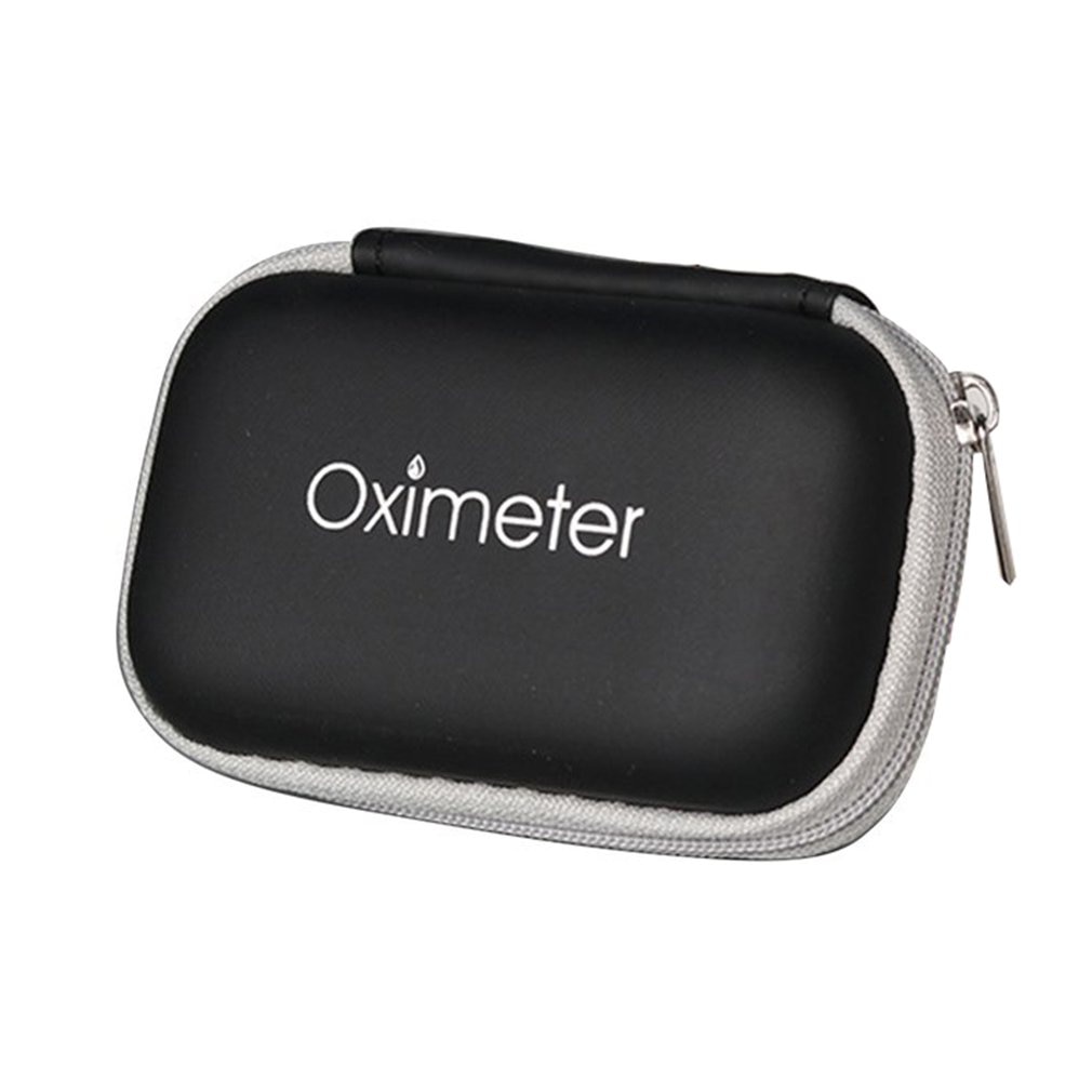 Neutral Finger Oximeter Zipper Bag Storage Bag Pulse Oximeter Storage Box Oximeter Cover Kit Protection Bag Oximeter Storage Box