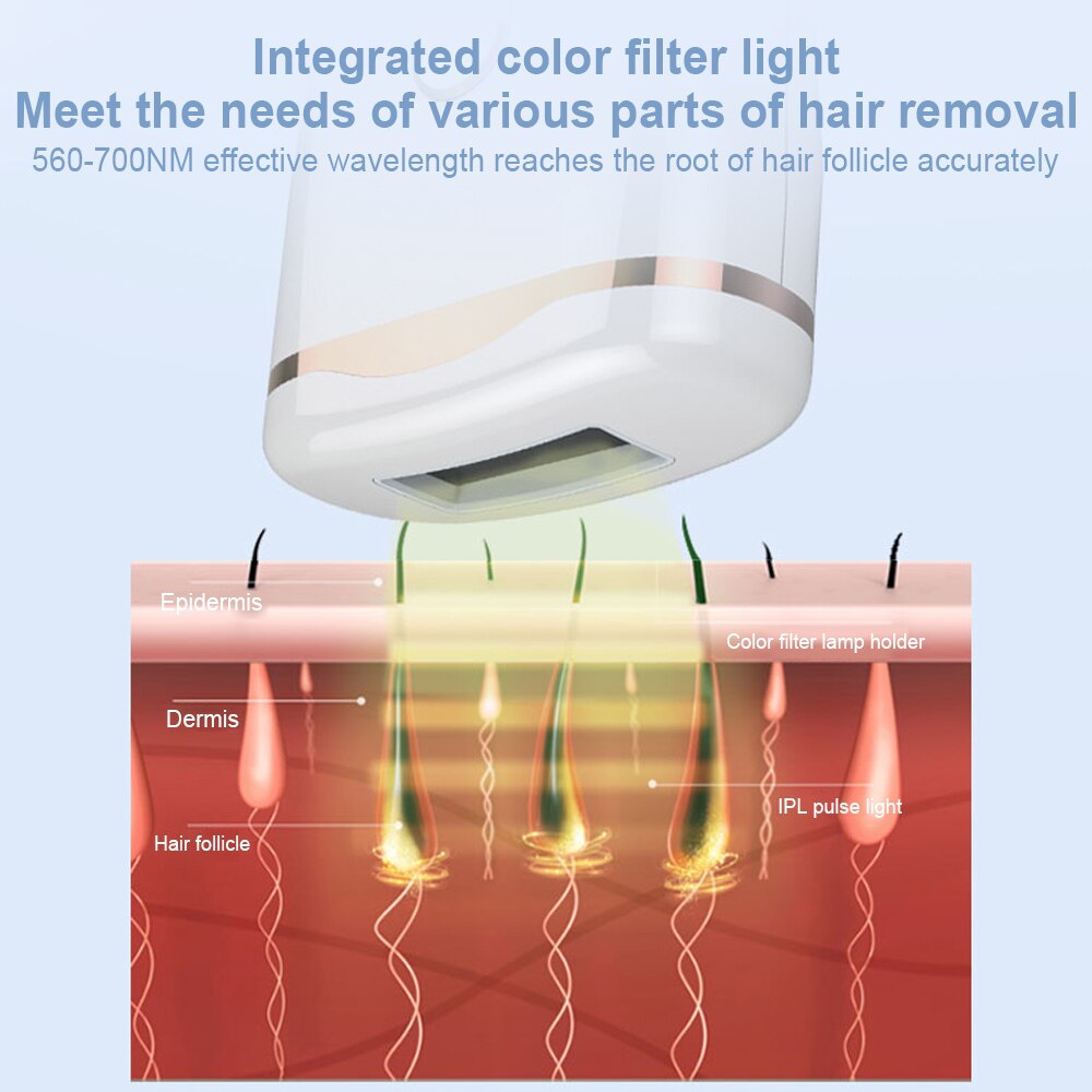 New Flashes Laser Epilator Permanent IPL Photoepilator Hair Removal depiladora Painless Electric Epilator Hair Remover