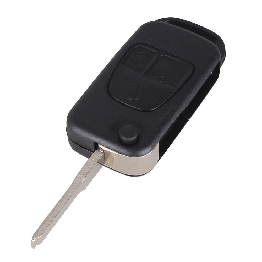 Flip Folding Remote Key Shell With HU64 Blade For Mercedes Benz ML C CL S SL SEL 3 Button Switchblade Auto Key Cover Case
