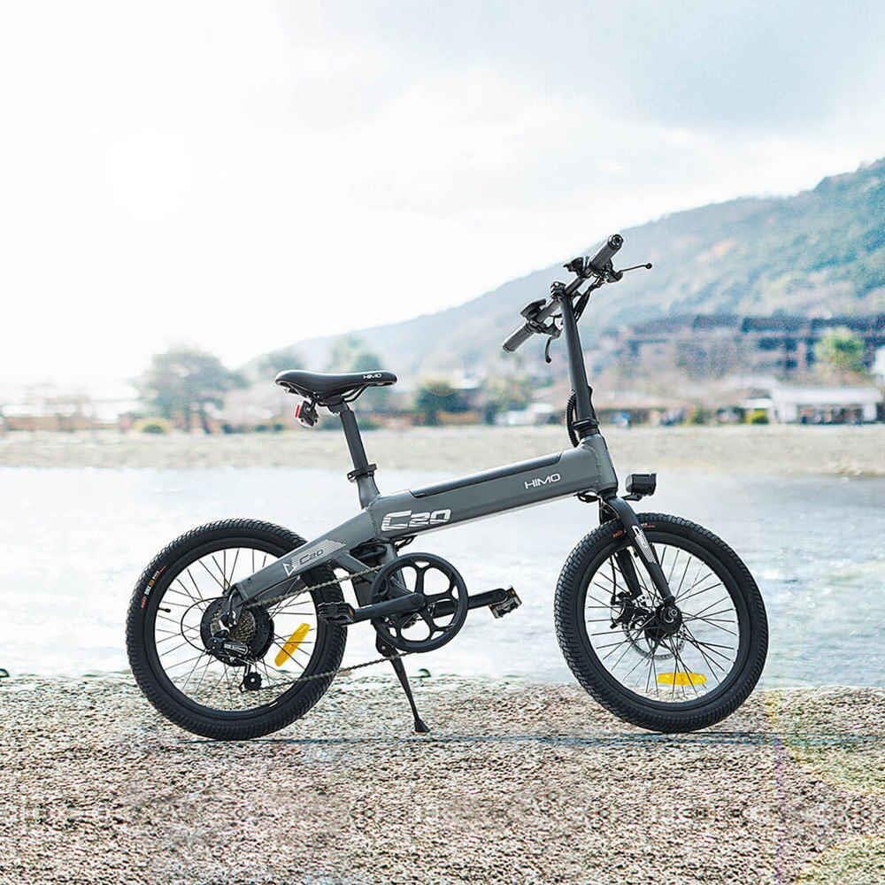C20 Foldable Electric Bicycle 20'' CST Tire Urban E-bike IPX7 250W DC Motor 25km/h Removable Battery