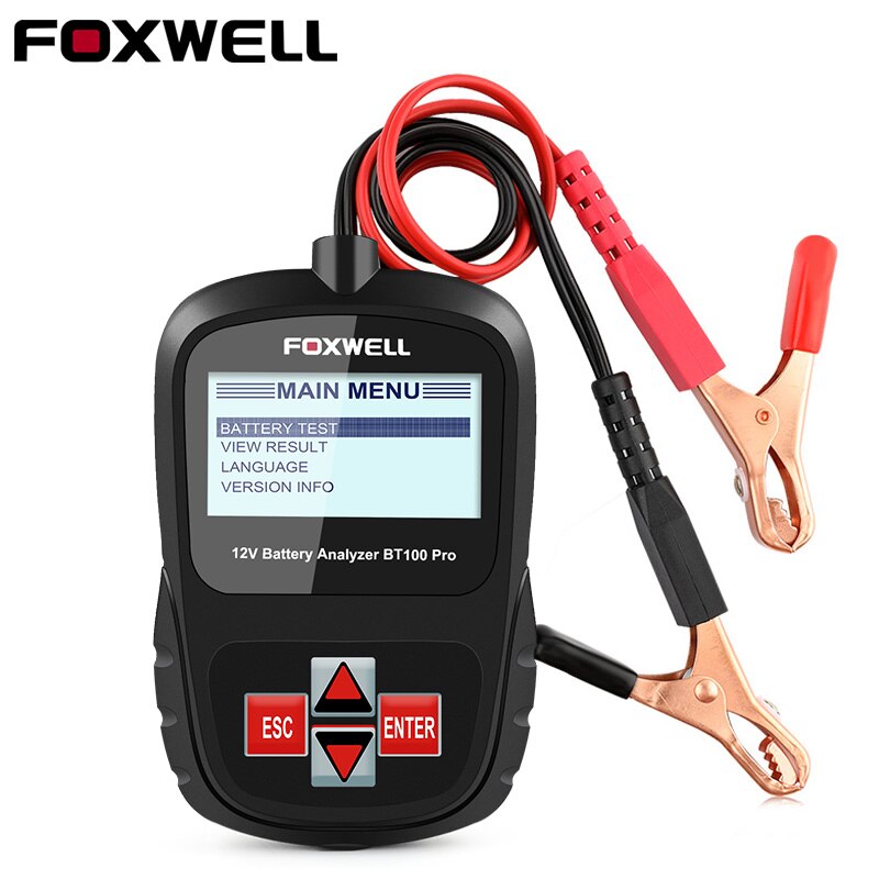 Foxwell BT100 12 Volt Car Battery Analyser Tester Genuine Foxwell UK Product 