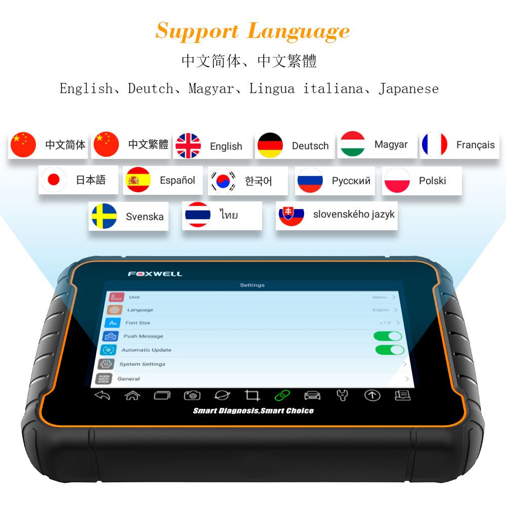 Foxwell GT60 Android Tablet Full System Scanner Support 19+ Special Functions Oil/EPB/Reset/DPF/BMS/Injector/Coding Update Version of GT80