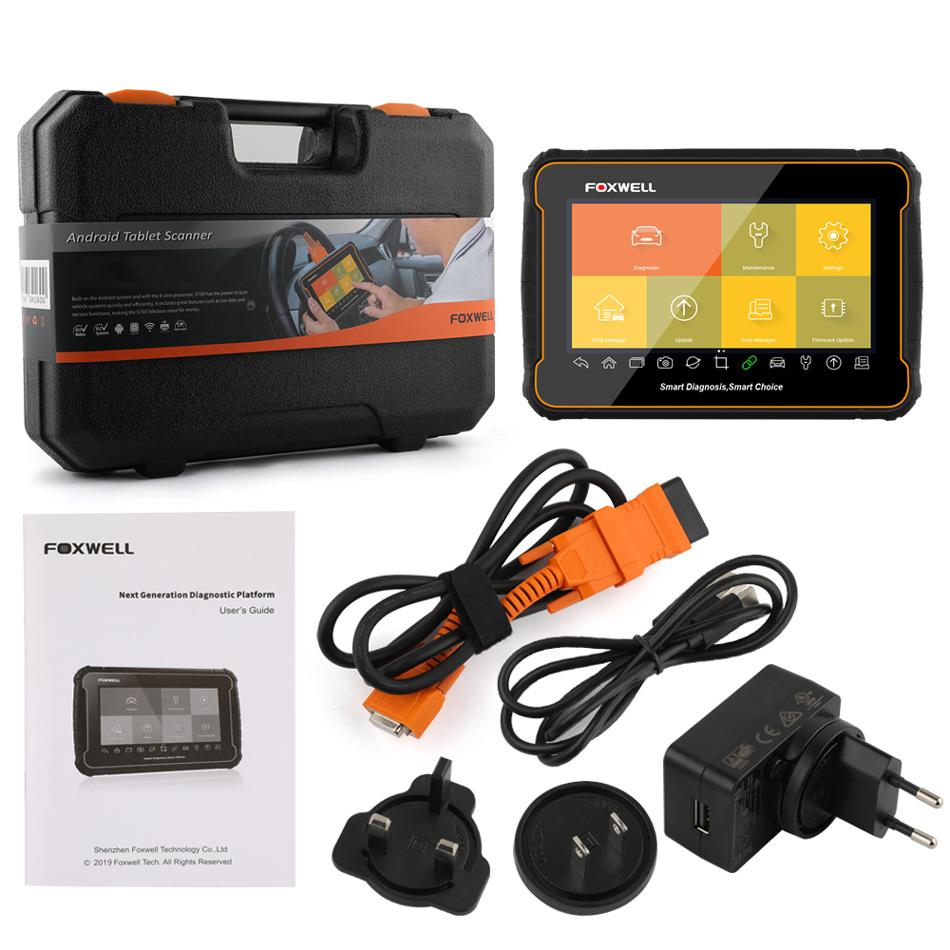 FOXWELL i70 Android Tablet Diagnostic Diagnostic Scan Tool with All System Diagnosis and 22 Services, Oil Reset, EPB, SAS, ABS Bleed DPF, BMS, Inject