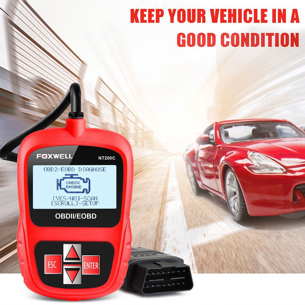 FOXWELL NT200C OBDII/EOBD Code Reader