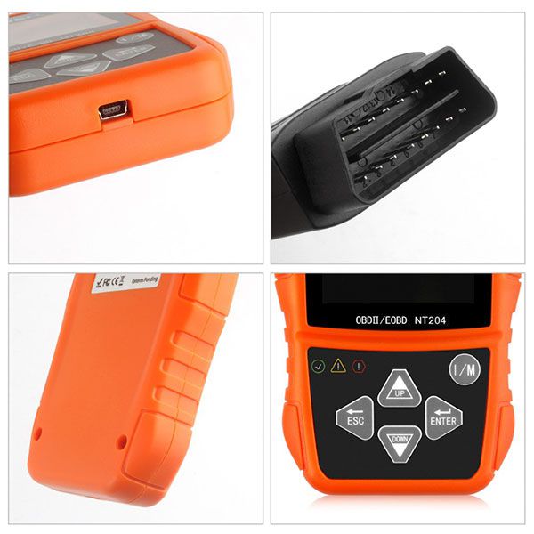Original FOXWELL NT204 OBD2 CAN Diagnostic Tool Fault Code Reader Multi-languages Available