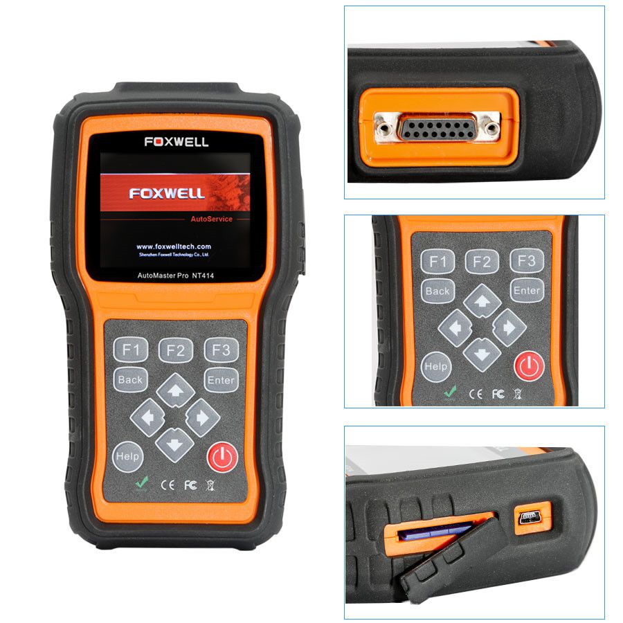 Foxwell NT414 Elite All Brand Vehicle 4 Systems Diagnostic Tool Supports Vehicles till 2015