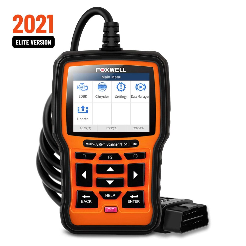 FOXWELL NT510 Elite OBD 2 Automotive Scanner Code Reader SAS DPF Injector BRT Oil 13 Reset Service OBD2 Diagnostic Tool