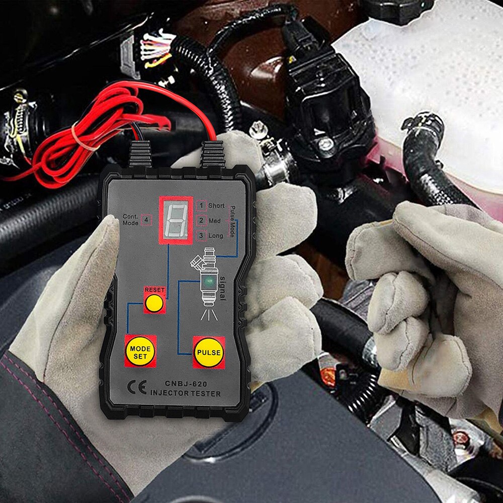 Fuel System Scan Tool 4 Pluse Mode Car Fuel Injector Tester Automotive Cleaning Tool Kit Injector Flush Cleaner