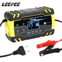 Full Automatic Car Battery Charger Pulse Repair 12V-24V 8A Digital LCD Display Wet Dry Lead Acid Battery-chargers Power Charging