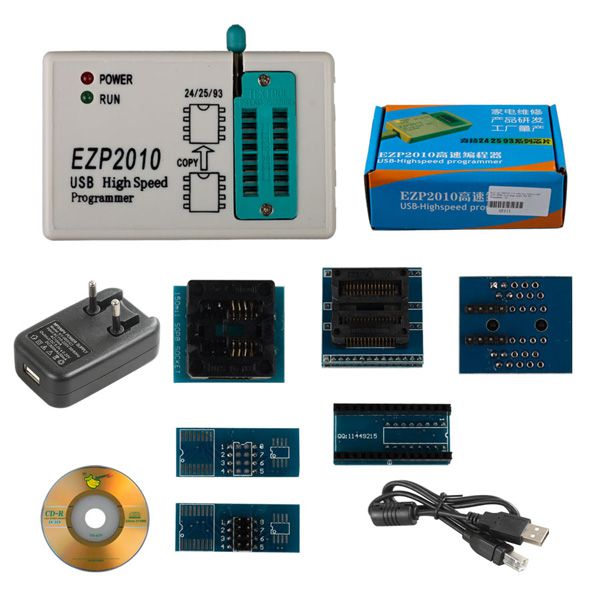 Full Set EZP2010 + 6 Adapters Updated EZP 2010 25T80 bios High Speed USB SPI Programmer