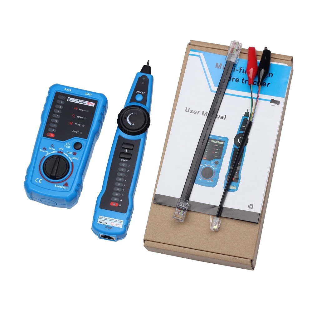 FWT11 Network Cable Tester Detector RJ11 RJ45 Cat5 Cat6 Telephone Wire Tracker Tracer Toner Ethernet LAN Line Finder