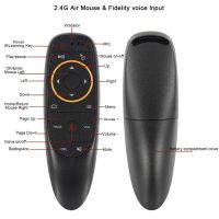 G10S Voice Air Mouse with USB 2.4GHz Wireless 6 Axis Gyroscope Microphone IR Remote Control For Laptop PC Android TV Box