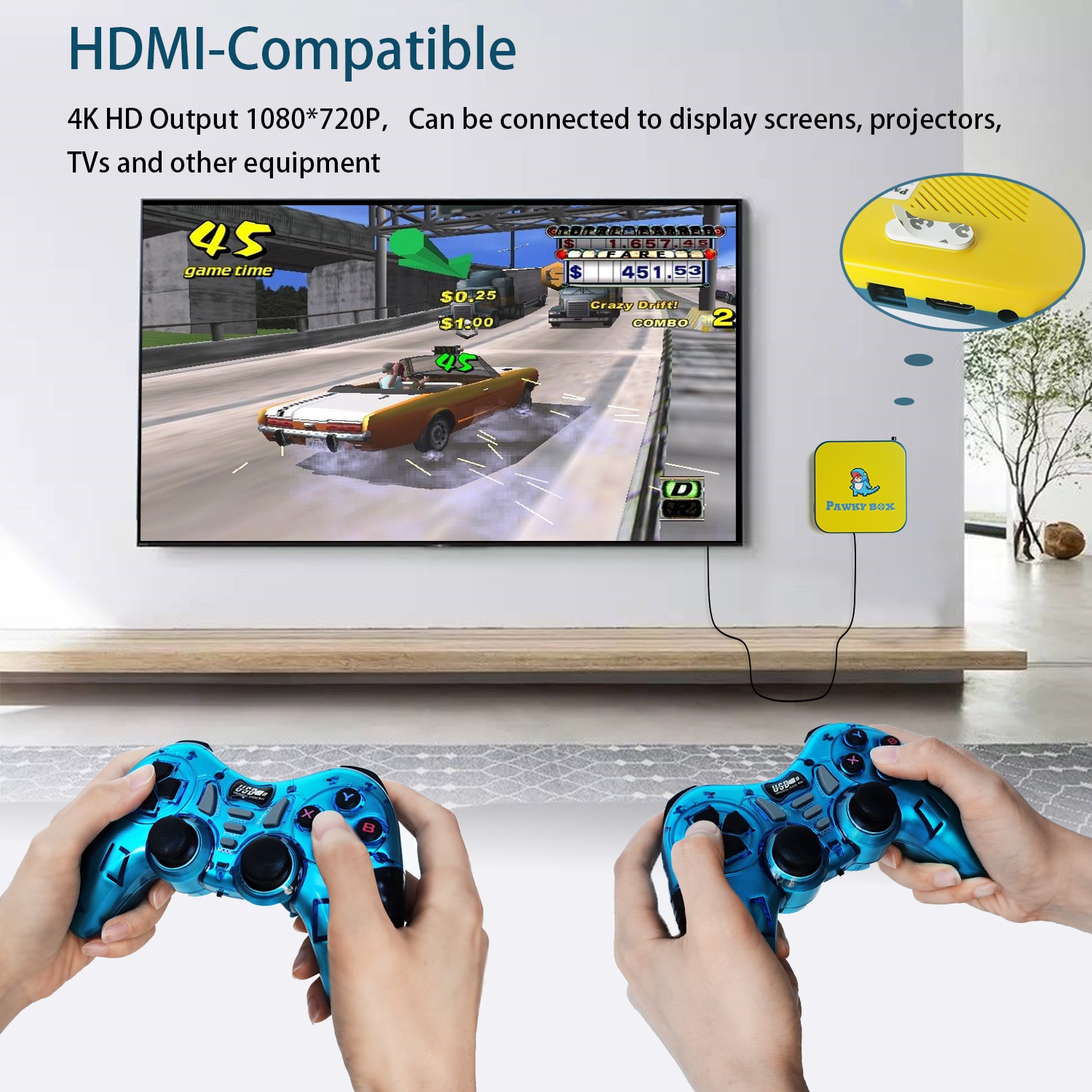 Game Console for PS1/DC/N64 50000+ Games Super Console WiFi Mini TV Kid Retro Video Game Player Support Wireless Controllers