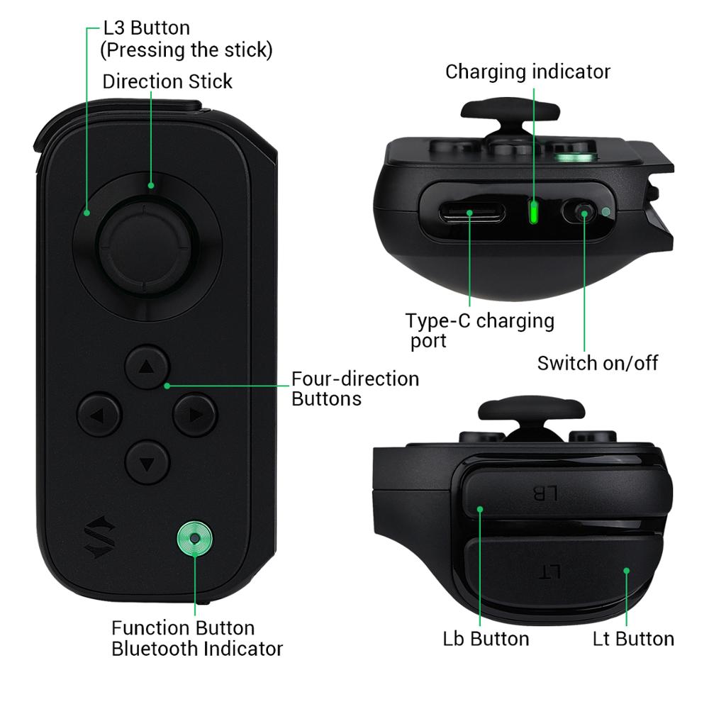 Gamepad 3 (Set) L Press-in Joystick Portable Mobile Game Control Gamepad for  Black Shark 3 4 Pro 2 Pro