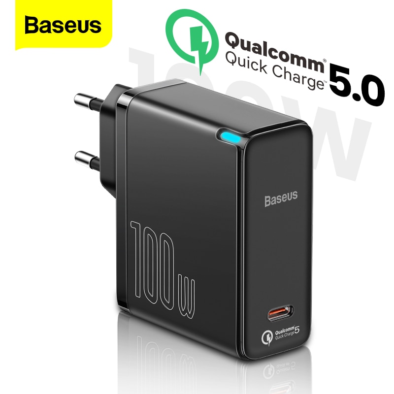 GaN 100W USB Type C Charger PD Quick Charge 5.0 4.0 USB-C Type-C QC 5.0 Fast Charging Charger For iPhone 12 Pro Macbook